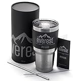 Tumbler 30 oz - Everest | Stainless Steel Double Wall Vacuum Insulated Travel Flask Mug - Non Slip Base