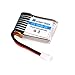 HOBBYTIGER 6-Pack 3.7V 150mAh Battery with 6-in-1 Charger for Eachine E010 JJRC H36 GoolRC T36 Mini UFO Quadcopter Drone