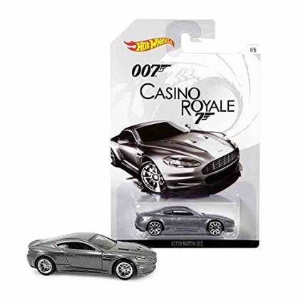 Hot Wheels, 2015 Exclusive James Bond 007, Casino Royale Aston Martin DBS Silver 1/5