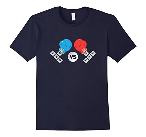 Men's AWSD Vs Arrow Keys Funny Boxing Gaming TShirt Design Medium Navy