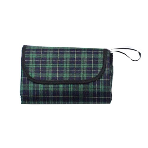 Oksale 59 x 71 Inch Moistureproof Beach Flannelette Blanket Camping Mat Placemat for Outdoor Picnic (Green)
