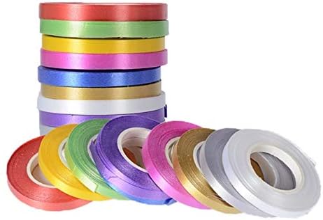 Nitiumi サテンリボン バルーンリボン 5mm 10m 巻き 手芸 雑貨 工芸品 飾り グログラン 結婚式 誕生日 プレゼント パーティー ギフト Diy用 10色10巻きセット