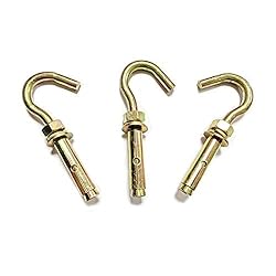 L-A Set of 3 Open Cup Hook Colored Galvanized Steel