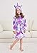 Soft Unicorn Hooded Bathrobe Sleepwear - Unicorn Gifts for Girls (4-5 Years, Unicorns Purple)
