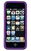 DandyCase 2in1 Hybrid High Impact Hard Lavender Garden Floral Pattern + Purple Silicone Case Cover For Apple iPhone 5S & iPhone 5 (not 5C) + DandyCase Screen Cleaner