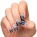 Buyinhouse Lady Girl Nailart Tools 24pcs/set Pre Design Acrylic Nail Tips False French Full Nails Art Free Glue Petals Style Model#JQ009