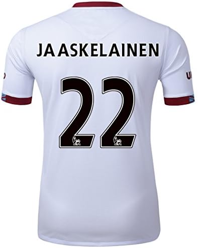 2016/17 #22 Jaaskelainen White Away Adult Soccer Jersey Size S-M-L-XL