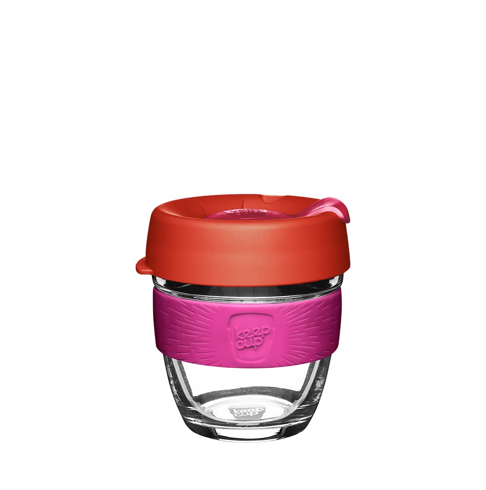 KeepCup Brew, Reusable Coffee Cup - Tempered Glass and Splashproof Sipper, S 8oz/227ml - Daybreak