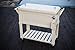 Permasteel PS-203F1-CREAM 80 Quart Patio Cooler with Insulated Basin, CREAM