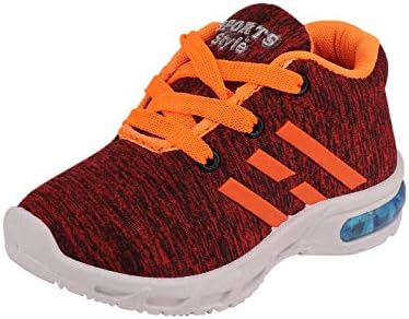 Multicolor LED Light Sports Shoes for Baby Boys/Girls Casual Laces Shoes