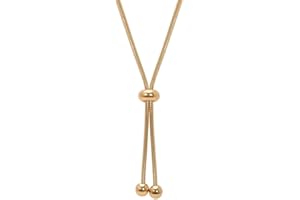 Jude Jewelers Stainless Steel Beaded Adjustable Long Tassel Dress Sweater Chain Necklace