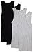 Fruit of the Loom Men’s 4Pack Black & Grey A Shirts Tank Tops Undershirts 2XL