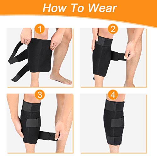 Calf Brace, Shin Splint Support Lower Leg Compression Wrap with