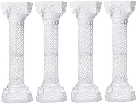 88CM Roman Pillars Column SENREAL Pedestal Photography Props Plastic Wedding Party Decor Supplies (4pcs)