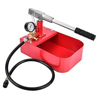 Pipe Pressure Testing Tool, Clear Scales 1000PSI Durable Pressure Test Pump, Pressure Testing Hand Pump, Oil for Construction Chemical Industry Plumbing
