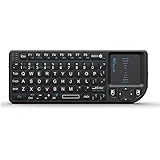 Rii Mini Wireless 2.4GHz Keyboard with Mouse Touchpad Remote Control, Black (mini X1)