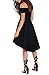 Sarin Mathews Womens Off The Shoulder Short Sleeve High Low Cocktail Skater Dress