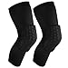 AMOSTING Protective Knee Pads, 2 Packs Anti-slip Basketball Knee Pads Elbow Guard Compression Leg Sleeve,Black-M