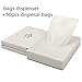 Women's Hygienic Bag Dispenser White Plastic for Sanitary Bag