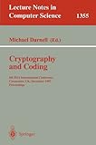 Image de Cryptography and Coding: 6th IMA International Conference, Cirencester, UK, December 17-19, 1997, Proceedings (Lecture Notes in Computer Science)