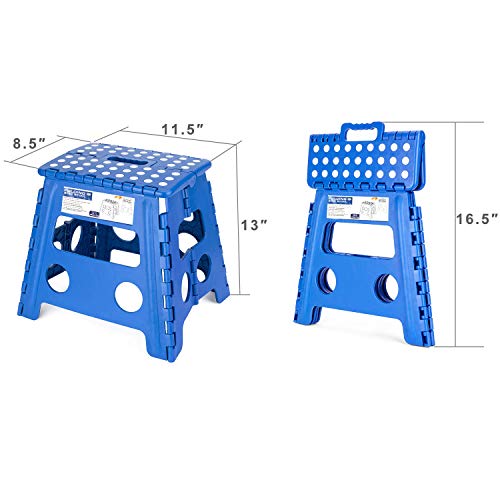 image for Acko Folding Step Stool - 13 inch Height Premium Heavy Duty Foldable S