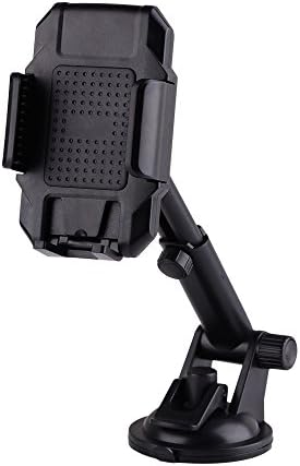 Car Phone Mount Holder, Phone Holder, CheerShare Silicone Gel Pad Universal Car Mobile Phone Holder for Car Windshield Dashboard Air Vent (Black+ Black)