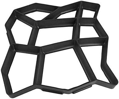 HYRL Garden Pavement Mold DIY Plastic Reusable Walk Manually Road Path Maker Paving Concrete Cement Stepping Stone Paver Walk Mould,D