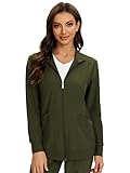 COZYFIT Scrub Jackets for Woman, Zip Front Nurse