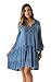 Riviera Sun 21767-LDN-2X Dress Dresses for Women Light Denim