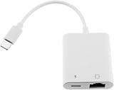 YINETTECH USB C to Ethernet Adapter 60W PD Type-C Charge RJ45 100Mbps view 1