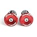 KEYWELL Bar End Plugs Handlebar End Caps Bike Handlebar Plugs Perfect for Most Bicycles Road Bike Mountain Bike BMX MTB Fixie (Aluminum, 2 Count) (Red)