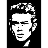 James Dean v2 Decal Sticker - Peel and Stick Sticker Graphic - - Auto, Wall, Laptop, Cell, Truck Sticker for Windows, Cars, Trucks