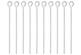 50 Sterling Silver Eye Pins 24 Gauge 2 Inch Long.