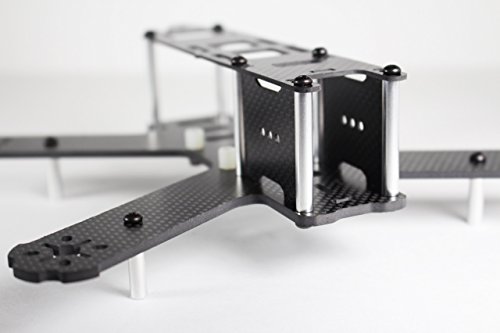 QAV210 - Gorilla Wing - Carbon Fiber Quadcopter - 2mm Thick Top Plate - FPV Drone Racing Frame with included LiPo Battery Strap - Version 2.0