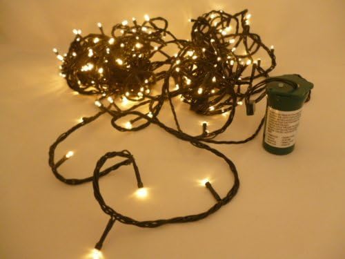 Christmas Concepts® 200 Warm White Battery Operated LED Fairy Lights with Built in Timer Box, 20m (65.7ft) Length