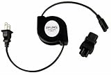 Ziplinq ZIP-PWR-NB Retractable Universal Notebook Power Cord (56 Inches, Black)