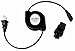Ziplinq ZIP-PWR-NB Retractable Universal Notebook Power Cord (56 Inches, Black)