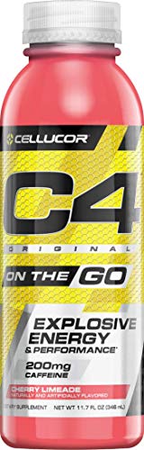 Cellucor C4 On The Go Zero Sugar Pre Workout Drink, Energy Drink + Beta Alanine, Cherry Limeade, 11.7 Ounce Bottles (Pack of 12) (Best Cellucor C4 Flavor)