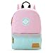 mommore Kids Backpack for School Lunch Bag with Chest Clip Best for 3-6 Years Old (Pink and Blue)