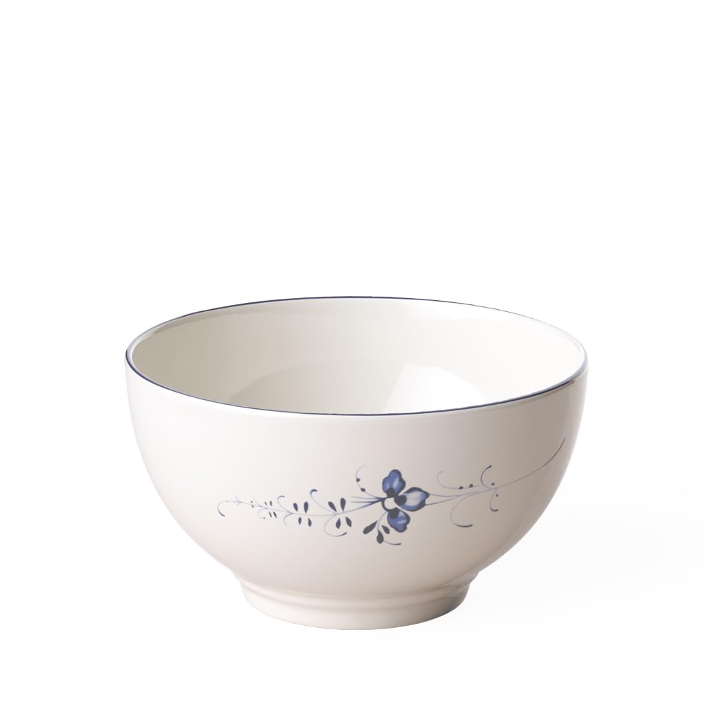 Villeroy & Boch Old Luxembourg Bowl, 750 ml, Premium Porcelain, White/Blue