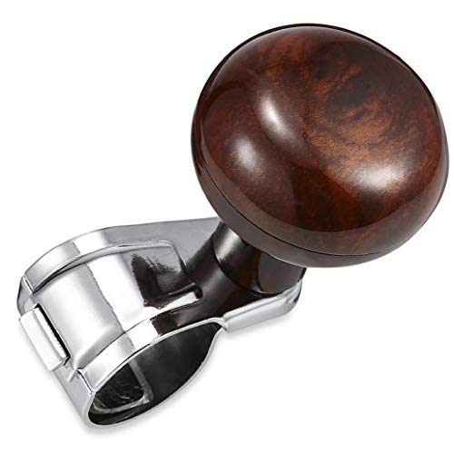 Auto Steering Wheel Spinner Oriëntatie Ball draaien Helper WOODCar Parts - Afbeelding 4