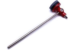 TUOREN Stainless Steel Shaft Bass Drum Beater Pedal Hammer Felt Beater Head Percussion Instrument Parts (Red)