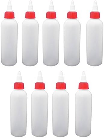 9 - Natural 4-oz Bullet Bottle With Red/White Twist Open Caps