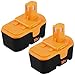 Fhybat for Ryobi 18v Battery Replacement ONE+ P100 P101 ABP1801 ABP1803 BPP1820 130224007 High Capacity Cordless Power Tools 18 Volt Batteries 2 Packs primary