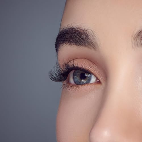 KISS imPRESS Falsies Press On Self Adhesive Eyelashes, 12mm-14mm Natural Volume Press On Lashes, Black, No Glue Needed, Invisible Band, 20 Lash Clusters & Non-Stick Applicator - Natural