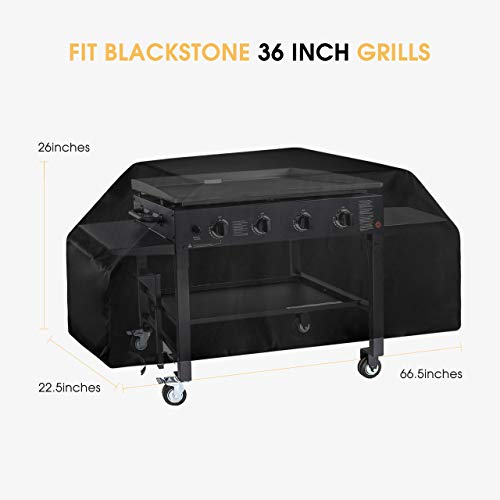VicTsing 36 inch Flat Top Grill Cover, 600D Heavy Duty Waterproof and