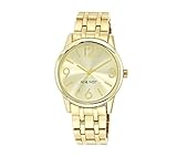 Nine West Goldtone Bracelet Watch with Sunray Dial