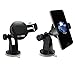 TechMatte Car Mount, ProGrip (2nd Gen) Universal Dashboard and Windshield Car Mount Holder/Cradle (Black) for The Apple iPhone 6, 6S 5, LG G4, Samsung Galaxy S6 with Super Suction Sticky Gel Pad