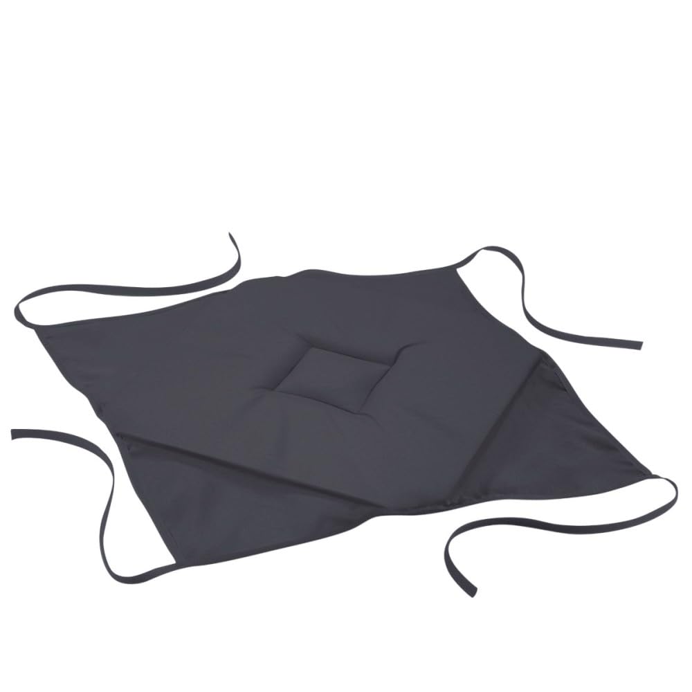 Douceur d 'Intérieur Essentiel Polyester Seat Cushion with 4 Flaps 36 x 36 cm Béton