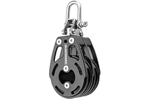 Blue Shark-Sailing Pulley Blocks Ball Bearing 57mm Double 2311